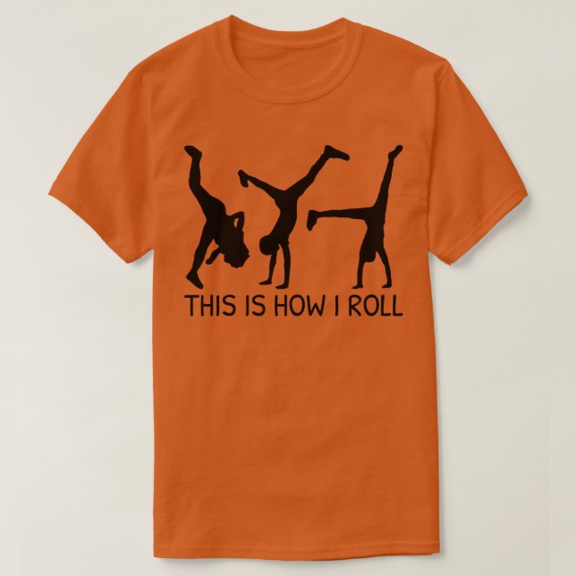 Camiseta É assim que eu giro a roda engraçada (Frente do Design)