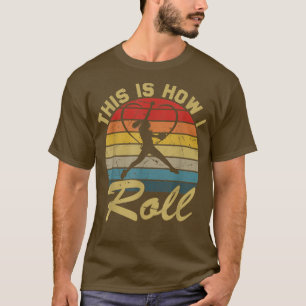 Camiseta É Assim Que Eu Rolo As Raparigas De Softball Retro