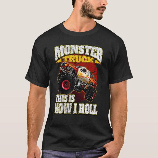 Camiseta É Assim Que Eu Rolo Caminhão Monstro (Frente)