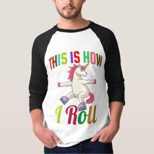 Camiseta É Assim Que Eu Rolo - Roller Skating Unicorn