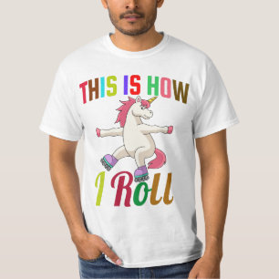 Camiseta É Assim Que Eu Rolo - Roller Skating Unicorn