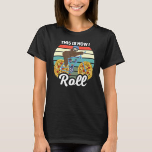 Camiseta É Assim Que Eu Rolo Sloth Andando De Pizza Bic
