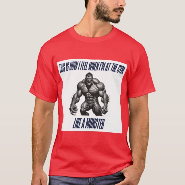 Camiseta É assim que me sinto na academia (Frente)