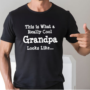 Camiseta É assim que um avô realmente legal parece...