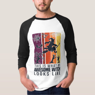 Camiseta É assim que uma bruxa incrível se parece. Engra