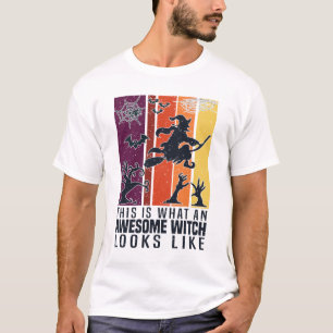 Camiseta É assim que uma bruxa incrível se parece. Engraçad