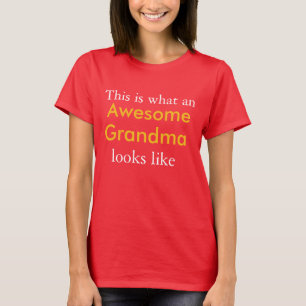Camiseta É assim que uma vovó Awesone se parece