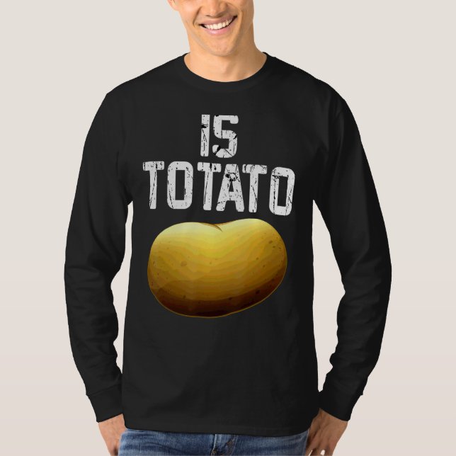 Camiseta É Batata, Como Se Vê Na Televisão Noturna De Tarde (Frente)