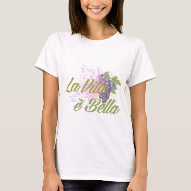 Camiseta E Bella de Vita do La (Frente)