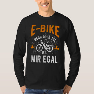 Camiseta E Bicicleta De Bicicleta Elétrica De Bicicleta E D