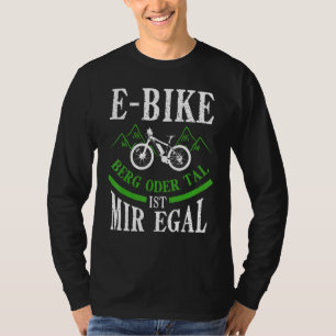 Camiseta E Bicicleta De Bicicleta Elétrica De Bicicleta E D
