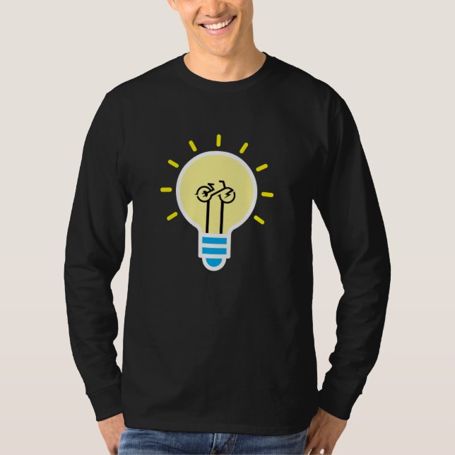 Camiseta E Bike Light Bulb Bicycle (Frente)