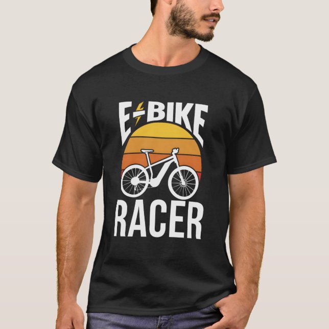 Camiseta E-Bike Racer Cyclist Cycling Rider Electric (Frente)