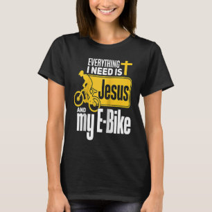 Camiseta E Biker Jesus Jesus e E Biking Religerian EBiker