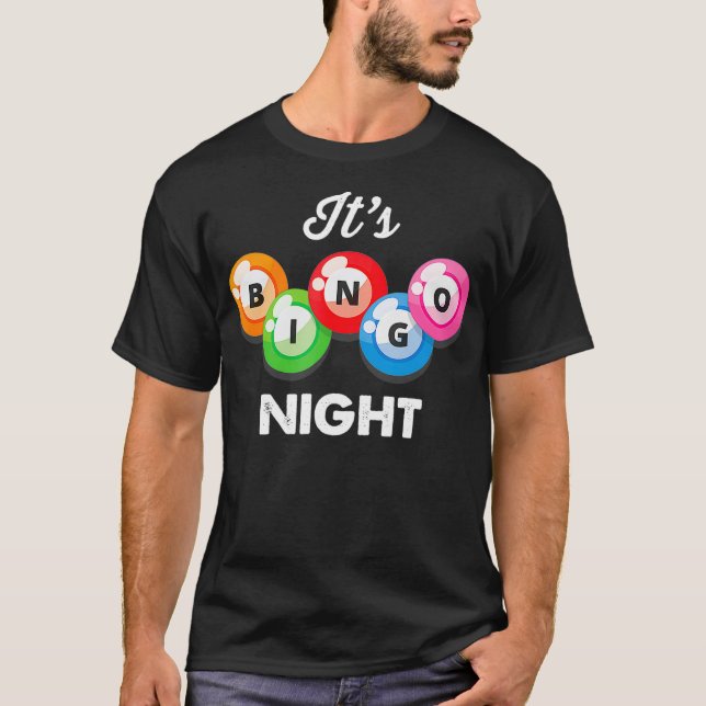 Camiseta É Bingo Night Womens Engraçado Jogador De Bingo (Frente)
