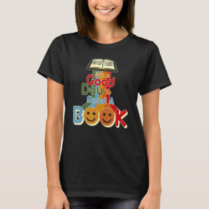 Camiseta É Bom Dia Ler Biblioteca De Livros Lendo 11