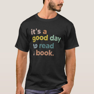 Camiseta É Bom Dia Ler Biblioteca Engraçada De Livro Lendo