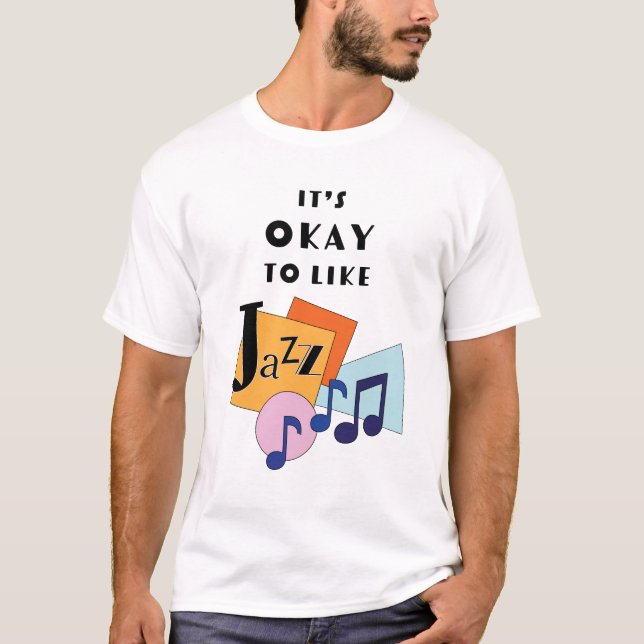 Camiseta É bom gostar do Jazz V.2 (Frente)