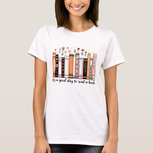 Camiseta É bom ler um livro (Frente)