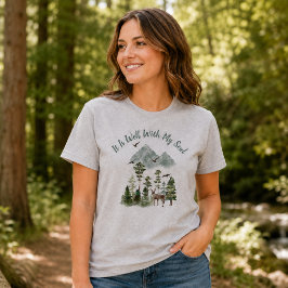Camiseta É Bom Para a Minha Alma Canção Cristã Florestal