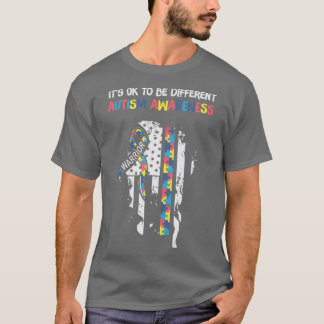 Camiseta É bom ser diferente a consciência do autismo