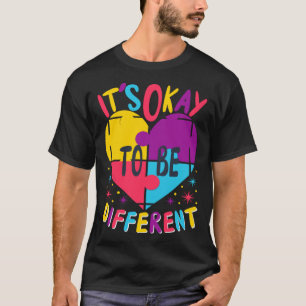 Camiseta É bom ser diferente Autismo Sensibilização Infanti