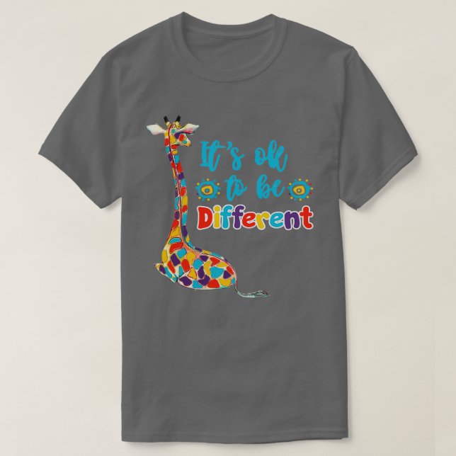 Camiseta É bom ser diferente para as crianças (Frente do Design)