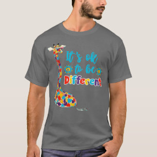Camiseta É bom ser diferente para as crianças