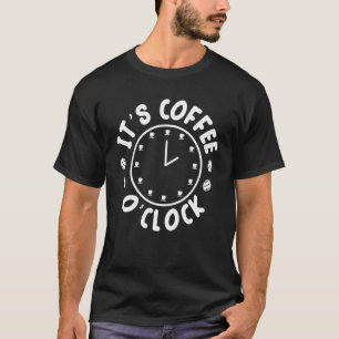 Camiseta É Café O' Clock Caffeine Addict Brewn Café