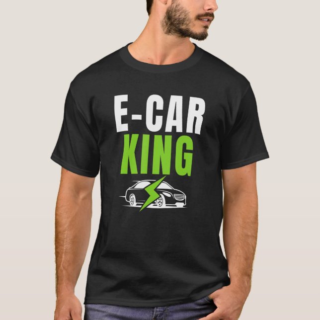 Camiseta E Carro King Drive EVs Drive Electric V (Frente)
