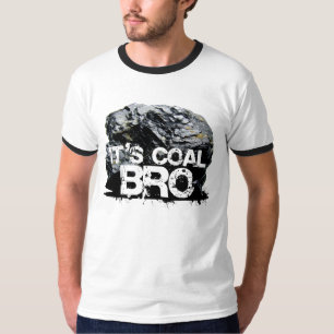 CAMISETA É CARVÃO, MANO