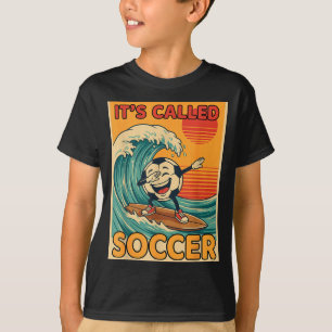 Camiseta É Chamada Futebol Engraçado Retro Bola Fã de Espor