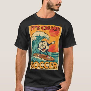 Camiseta É Chamada Futebol Engraçado Retro Bola Fã de Espor