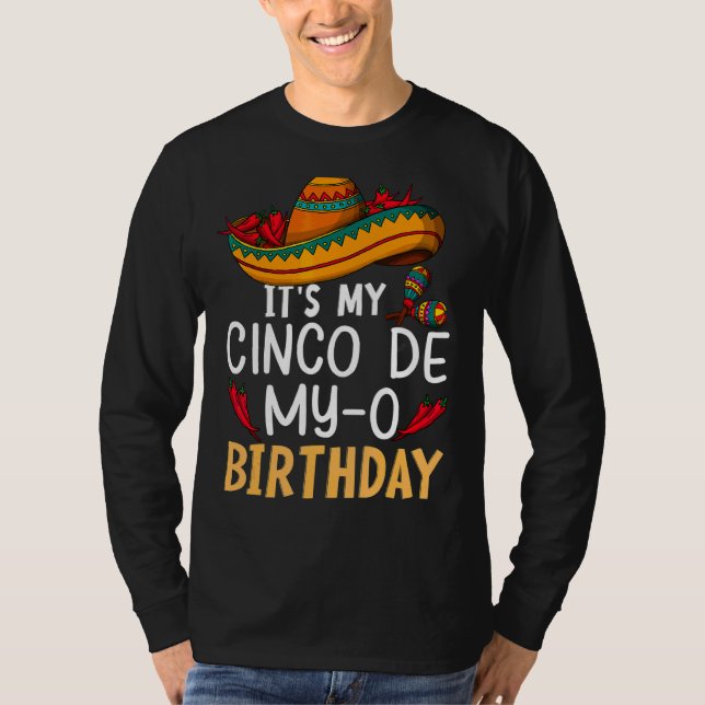 Camiseta É Cinco de Mayo Aniversário para Mens Mulheres 5 D (Frente)