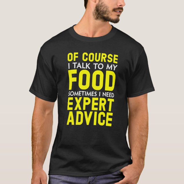 Camiseta É Claro Que Falo Com A Certificação Do Comedor De  (Frente)