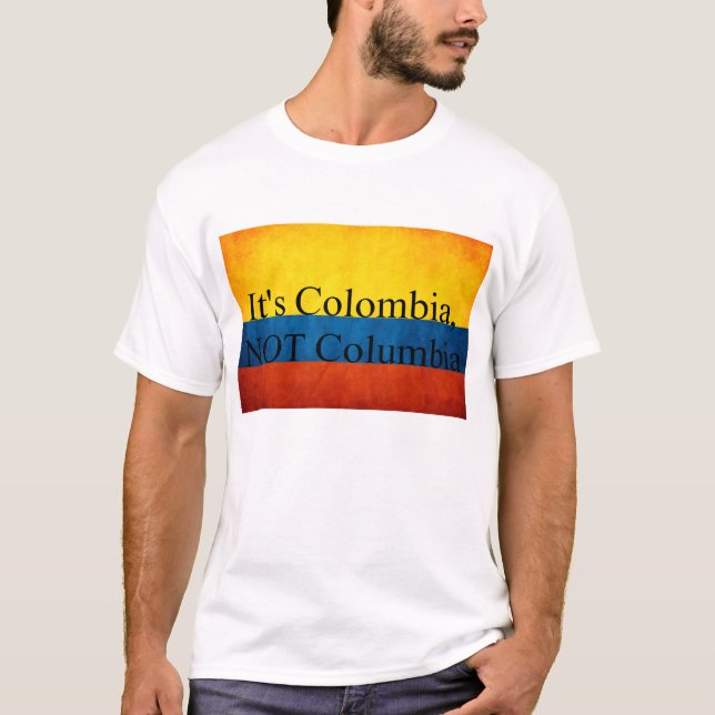 Camiseta É Colômbia, NÃO Colômbia (Frente)