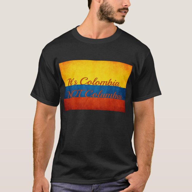 Camiseta "É Colômbia, não Colômbia" (Frente)