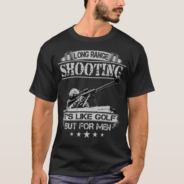 Camiseta É Como Golfe, Mas Para Homens Shi (Frente)