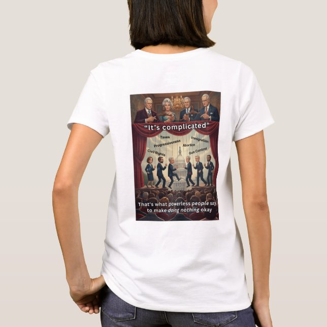 Camiseta É Complicado (Verso)