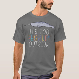 Camiseta É Demais Pessoas Fora do Introduvert Narwhal Lpreg