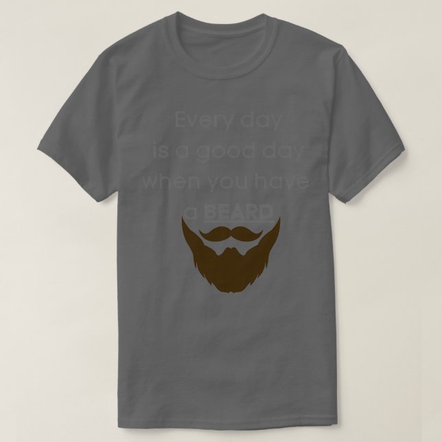 Camiseta e designs de barba legal (Frente do Design)