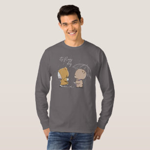 Camiseta É dia chuvoso Manga Longa Masculina