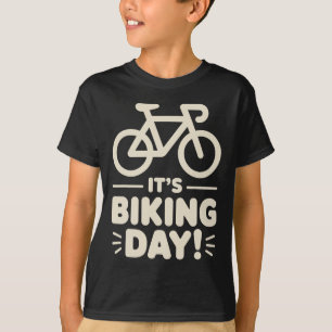 Camiseta É Dia de Ciclismo Ciclista Outdoor Estrada Ciclist
