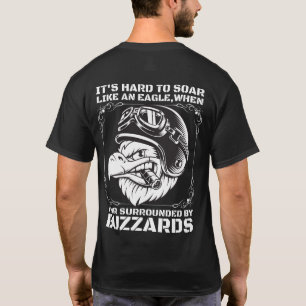 Camiseta É duro de voar como uma águia
