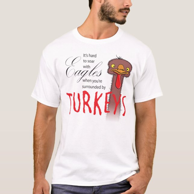 Camiseta É Duro Soar Com Águia Quando... (Frente)