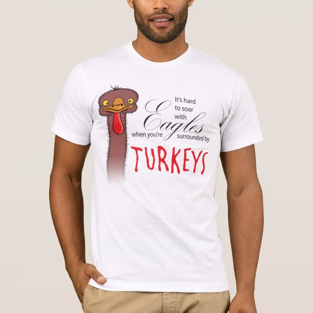 Camiseta É Duro Soar Com Águia Quando... (Frente)