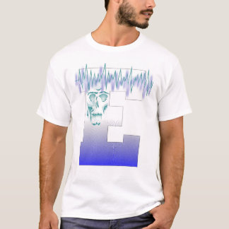 Camiseta E e crânio