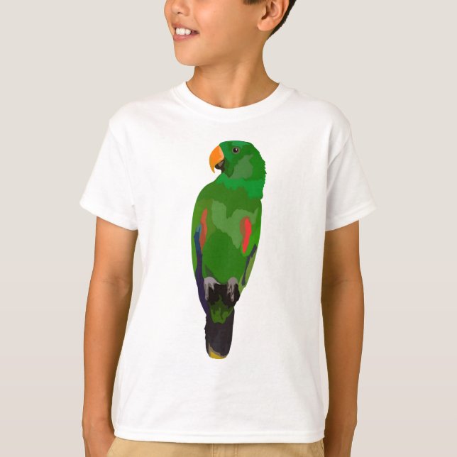 Camiseta E é para Eclectus Parrot (Frente)