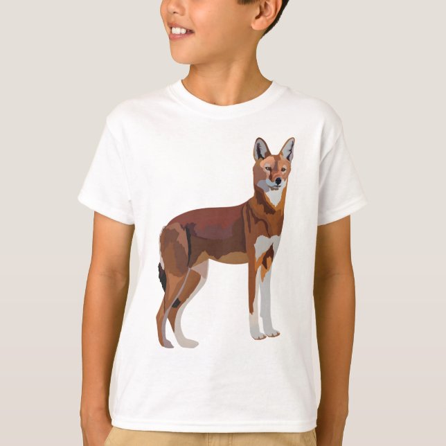Camiseta E é para o Lobo Etíope (Frente)