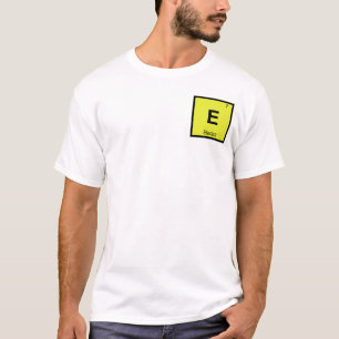 Camiseta E - Electra Símbolo da Tabela Periódica Química Gr
